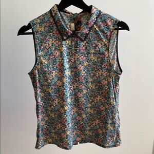 Floral Sleeveless Women's Top